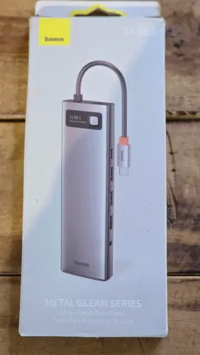 Hub USB-C Baseus 11 em 1 HDMI VGA RJ45 USB