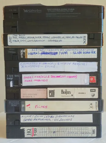 Fitas Cassetes VHS TV RIP