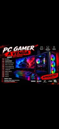 "PC Gamer Completo i7 RX 550 16GB SSDs, pronto pra jogar!"