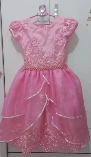 Vendo vestido princesa com rosa
