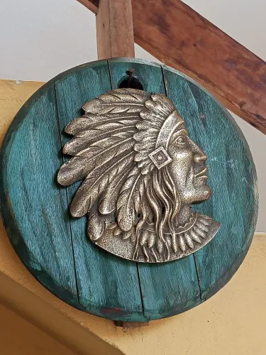 Escultura de parede,metal :