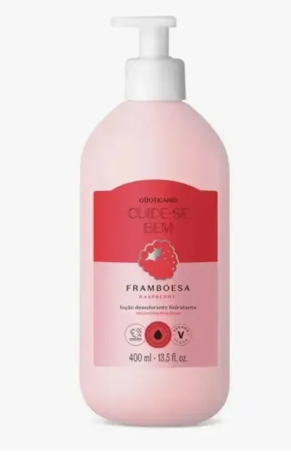 Loção Hidratante Boticário Cuide-se Bem Feira Framboesa 400ml