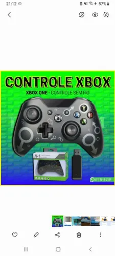 Controle Sem Fio Xbox One / PC (Funcionando apenas no cabo)