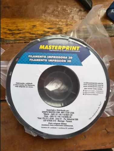 Filamento Impressora 3d Petg 1,75mm 1kg Masterprint