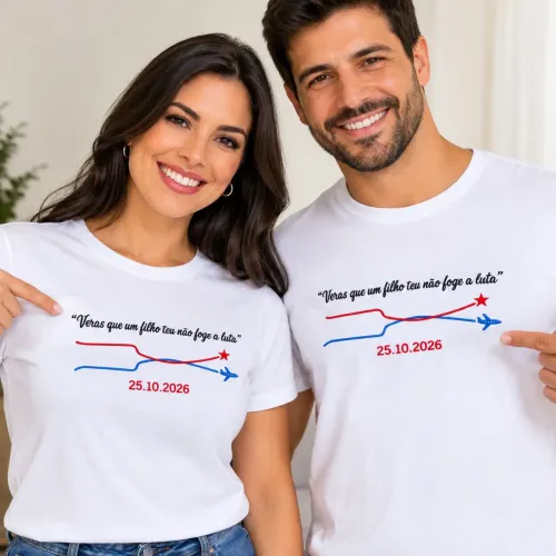 Camisa bordada /vitória do Lula