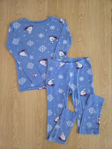 pijama longa soft old navy ursos polares 10a