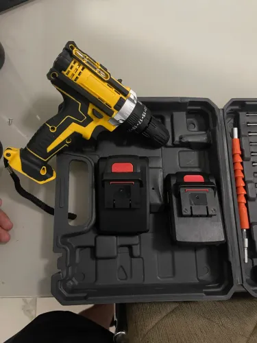 Parafusadeira Furadeira 48V 2 Baterias Com Maleta e Acessórios Completo