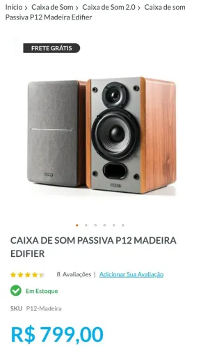 Caixa passiva P12 Edifier
