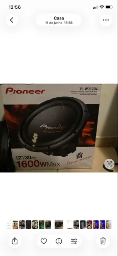 Pionner Subwoofer Bobina Dupla 1600w/500rms