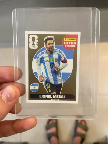Figurinha Messi Ouro Extra