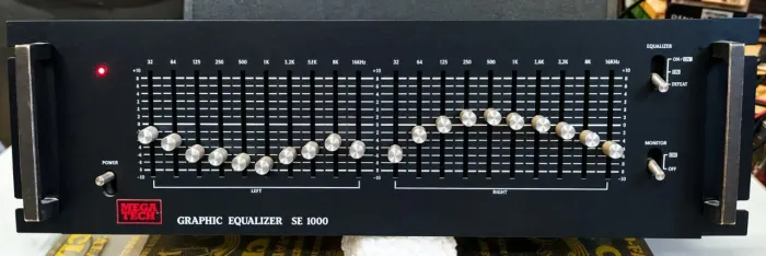 EQUALIZADOR MEGA TECH SE-1000 - RARIDADE - VINTAGE  - SÓ VENDA - 