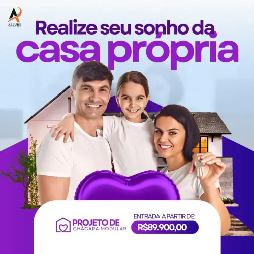 CHÁCARA MODULAR COM DOCUMENTAÇÃO!!!