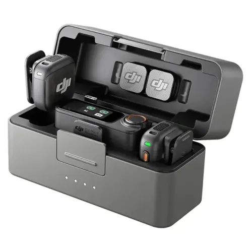 Microfone Lapela Dji Mic 3 Sem Fio + Capa - Preto (2TX + 1RX) - Lacrado na caixa!