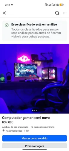 Vendo computador gamer completo