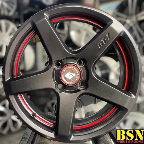 JOGO DE RODAS GT-7 RACING ARO 15 4x98/4x100 FIAT/GM/VW/RENAULT/NISSAN