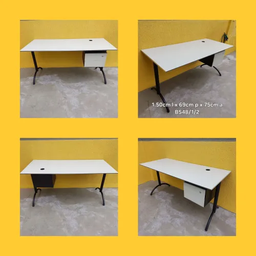 Mesa escritório com gavetas 1.50x69cm