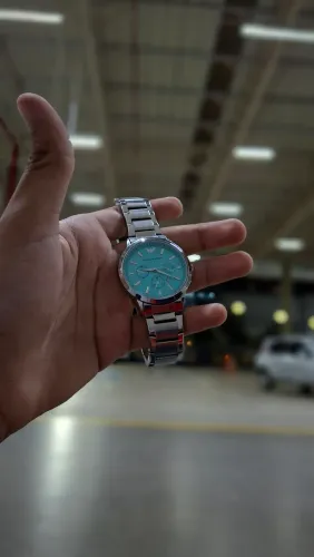 Relógio armani tifanny aço inox edição exclusiva