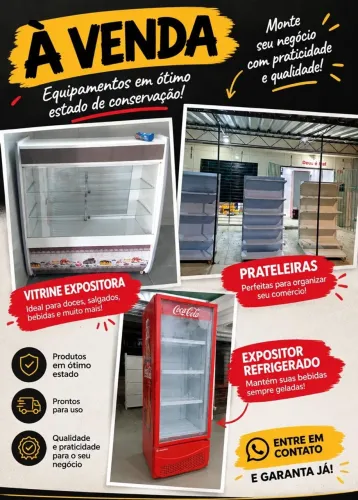 Freezer, prateleiras e expositor ( LEIA A DESCRIÇÃO )