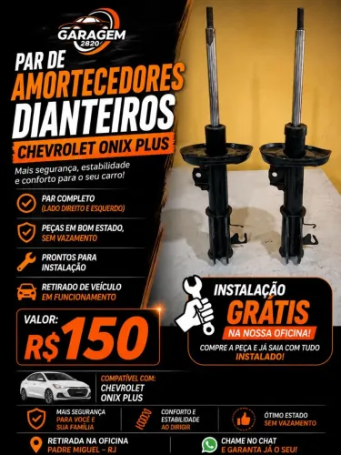 Amortecedores dianteiros Ônix Plus