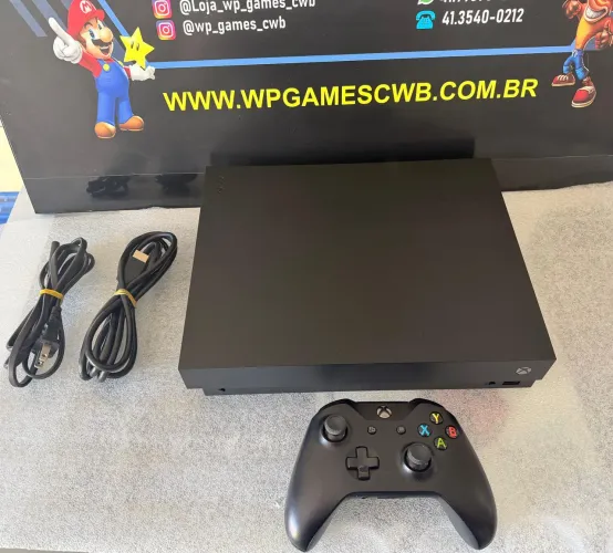 Xbox one X 1tb top com garantia loja Wp Games Cwb