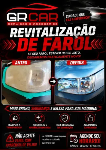Revitalização em faróis