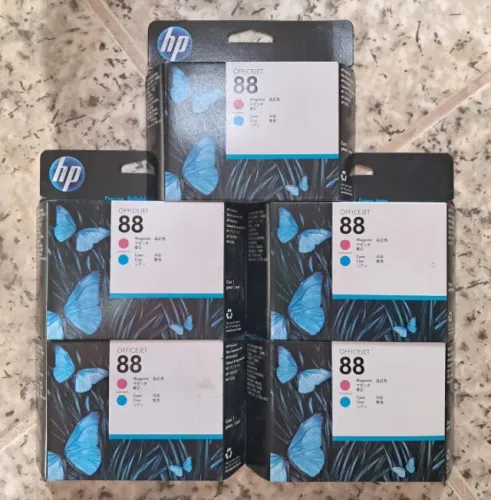 Lote 5 Cabeças de impressão HP 88 novo original lacrado