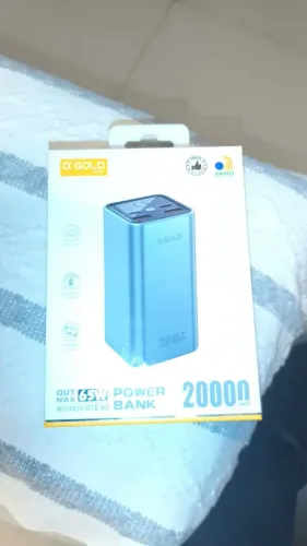 Power Bank A'Gold 20000mAh 65W Turbo USB-C Azul Quick Charge PD