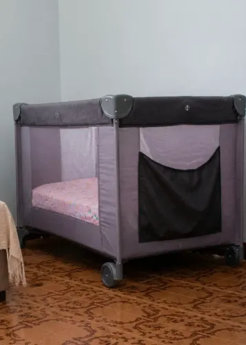 Berço Portátil Infinity Premium Baby - Cinza