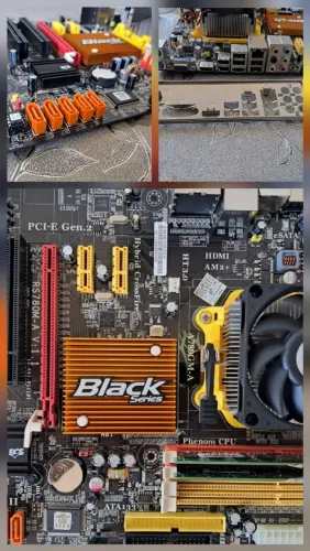 Placa-Mãe ECS Black Series A780GM-A + Athlon II X2 + 4GB RAM