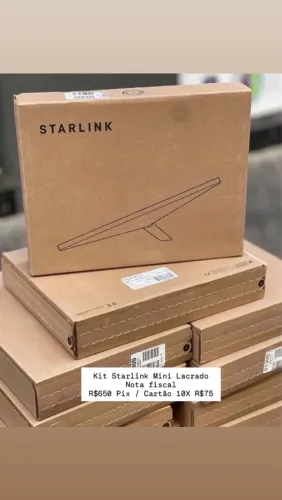 Starlink Mini Lacrada - Nota fiscal