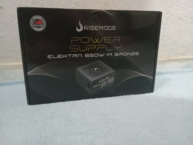 FONTE 650W RISEMODE ELEKTRA MODULAR NOVA