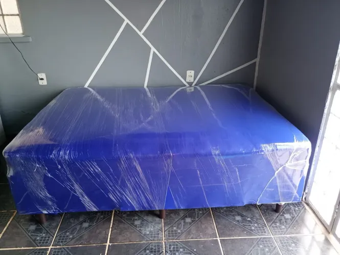Cama Box Casal De Molas Muito Confortável