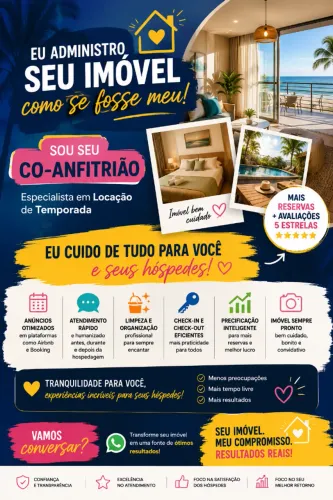 GESTÃO DE IMOVEIS POR TEMPORADA - AIRBNB - BOOKING