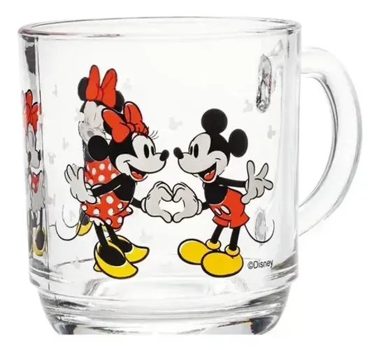 Caneca de Vidro Disney Mickey 300ml 
