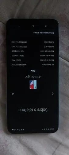 Sansung galaxy A13 azul claro, usado.