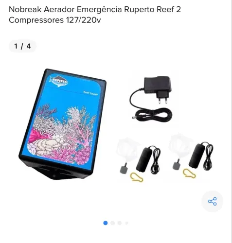 Nobreak aerador para aquário