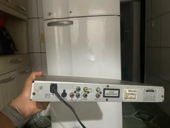 Leitor de DVD Philips DVP642 digitalização progressiva com controle remoto DVD