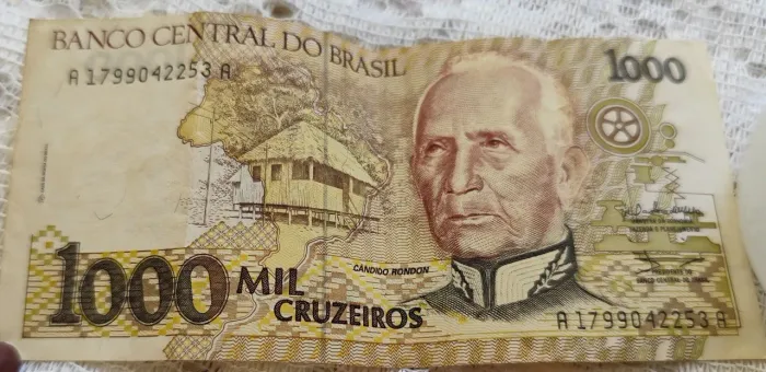 Nota 1000 Cruzeiros Cândido Rondon Nova