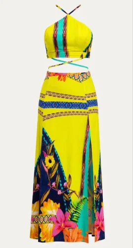 Conjunto saia e cropped - Tamanho P