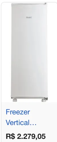 Semi novo Freezer Freezer vertical cônsul 121 litros voltagem 220