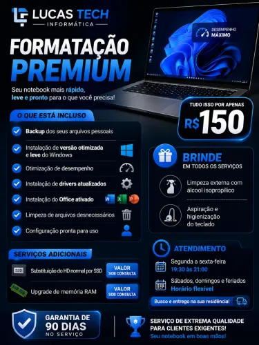 NOTEBOOK LENTO? DEIXO ELE RÁPIDO NOVAMENTE POR R$ 150