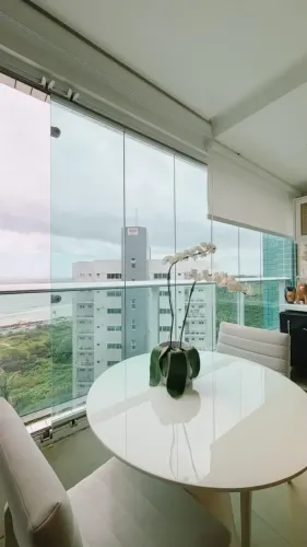 Apto com vista Mar/ Projetado e Climatizado / Fica Tudo!!!