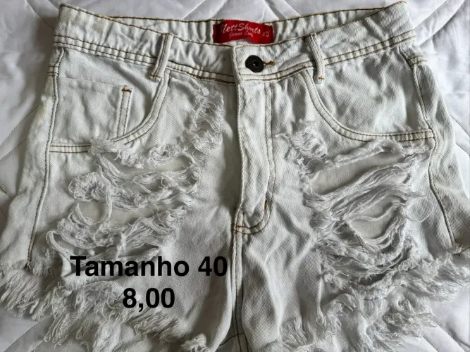 Shorts jeans tamanho 40