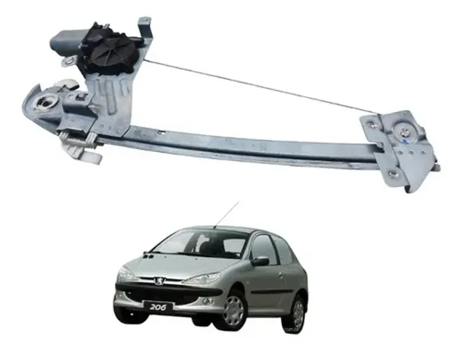 Maquina Vidro Eletrica Peugeot 206 Traseira Direita 2005 A 06