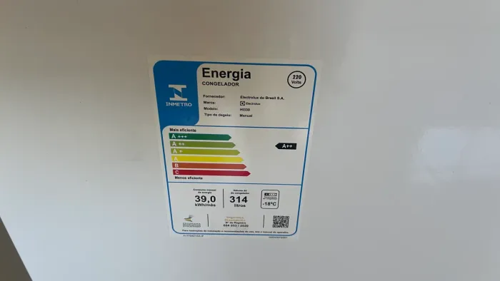 FREEZER ELECTROLUX 314L COM 06 MESES DE USO