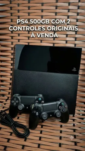 Ps4, 2 controles e tudo revisado