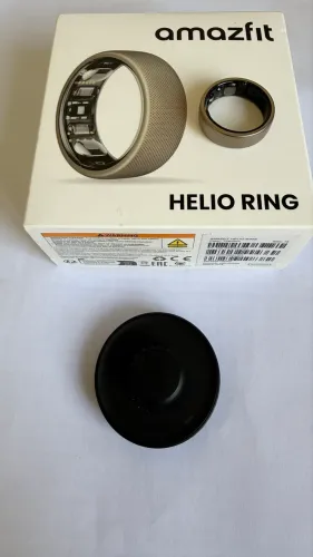 Anel inteligente Amazfit Helio Ring Ultralight de 3,75 g, cor de titânio, tamanho 12