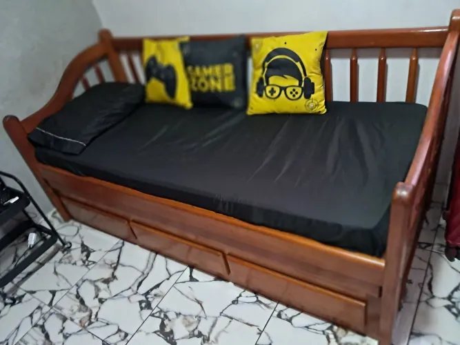 BICAMA EM MADEIRA MACIÇA