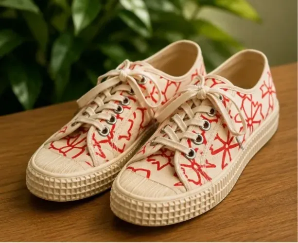 Tênis Comme des Garçons Girl x Novesta floral 33