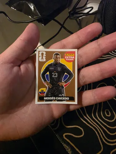 Moisés Caicedo Bronze Figurinha extra panini